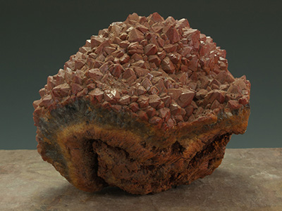 Red Amethyst Drusy Cluster